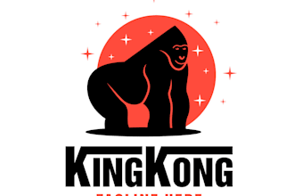 design high quality kin kong logo for you with my on creativity