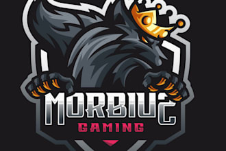 design a professional modern wolf logo