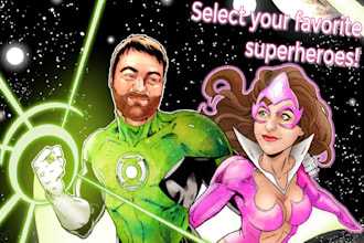 draw you as a superhero