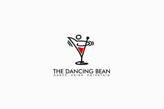 do popular classic elegant cute dance studio cafe club logo in 1 day