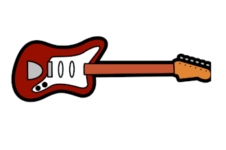 design high quality guitar logo in high definition