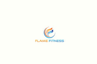 design attractive elegant classic flame fitness logo for you