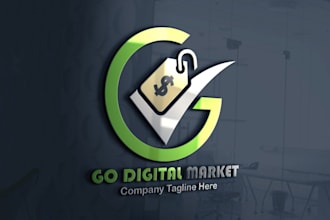 give creative marketing logo design with new concepts