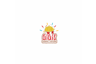 do illustrate corporate nice gourmet popcorn logo in 1 day