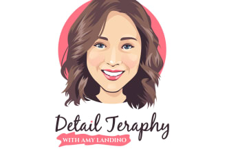 do make an modern custom caricature logo