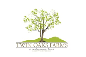 design minimal amazing fresh twin oaks farm logo in 1 day
