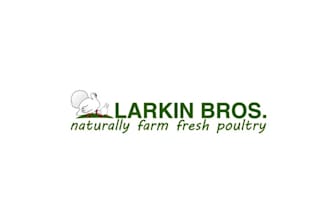 do awesome wonderful smart larkin bros poultry logo with package