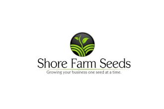 do traditional premium nice shore farm seeds logo branding package
