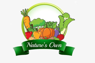 design a high quality vegetable farm logo with in very short time