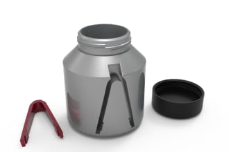 do bottle, jar and cosmetics with accurate shape and volume