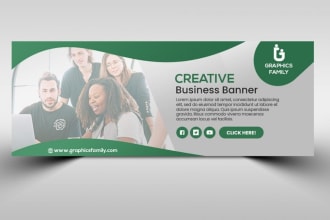 design creative facebook cover page for your company