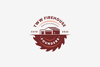 create beautiful woodworking shop logo