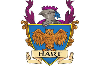 design a professional modern coat of arms logo