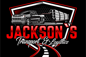 design trucking business, dispatcher, transport, truck logo