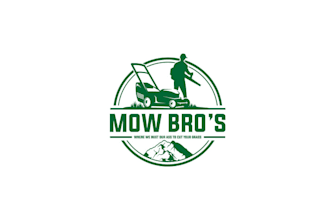 design awesome amazing nice lawn care business logo in 1 day