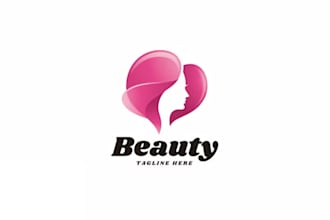 create  beautiful beauty logo design with express deliver