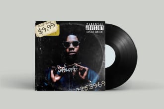 design a 3d album and single cover artwork