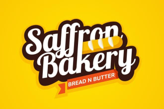 design creative bakery logo with unlimited revision