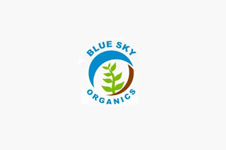 make beautiful excellent super blue sky organics logo fast delivery
