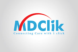do modern health medical logo design with my own creative