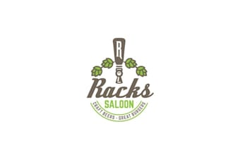 design modern popular super bar racks saloon logo fast delivery