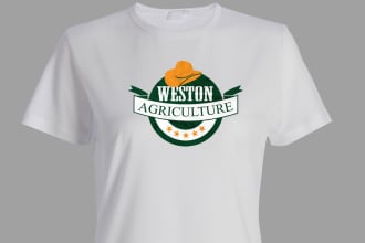 create a farm landscape agriculture garden logo