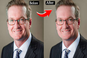 do corporate business headshot retouching portraits and photo retouching