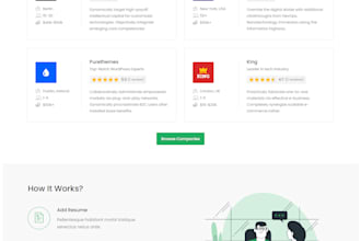 design job website, recruitment website, coaching website