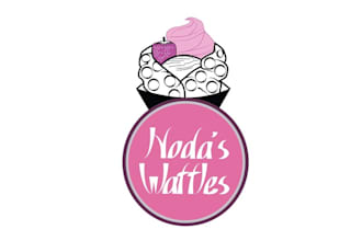 design illustrate progressive ice cream logo for your business