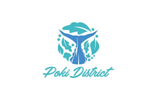 design outstanding fish salad logo with express delivery