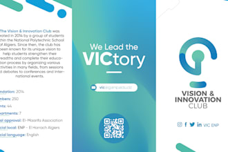 make a presentative brochure for your company or association