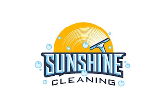 design perfect premium amazing sun shine clean logo