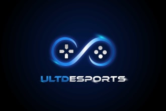 do an abstract gaming, esports, youtube, and twitch logo