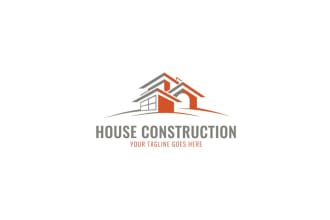 design real estate plumbing construction property roofing logo