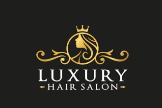 create hair salon, fashion, beauty, cosmetic logo