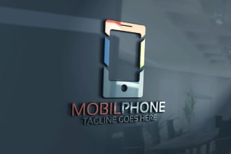 create phone and laptop accessories shop repairing shop logo