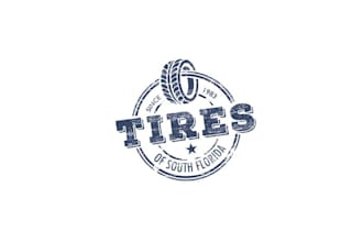 design excellent traditional great tires logo with free revisions