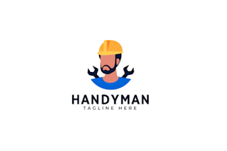 make an amazing handyman logo design with free vector file
