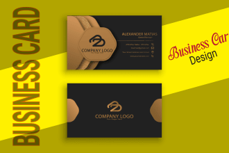 design professional modern luxury business cards or visiting card