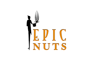 design minimalist illustrate epic nuts logo