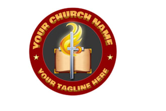 design a unique church logo for your company with free source files