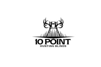 design awesome cute smart hunting blind logo