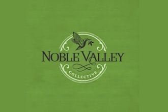 design creative valley logo with new concept