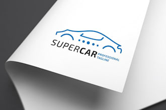create amazing logo racing, automotive with 3d style