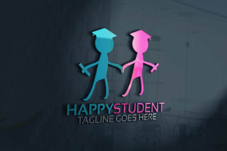 do education logo for school, college, university, institute