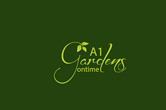 design beautiful excellent gardens logo