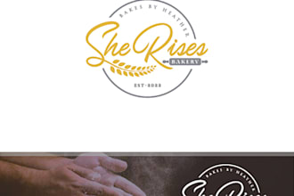 make professional bakery logo design with friendly service