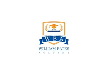 design famous genuine catchy william bates academy logo