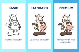 draw animal design character