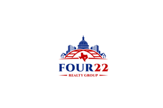 design modern unique smart four22 realty group logo